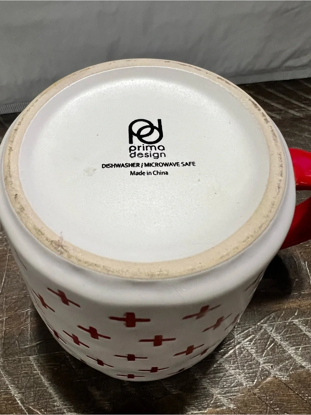 Prima Design Nurse Life Red Cross Ceramic Mug - White and Red